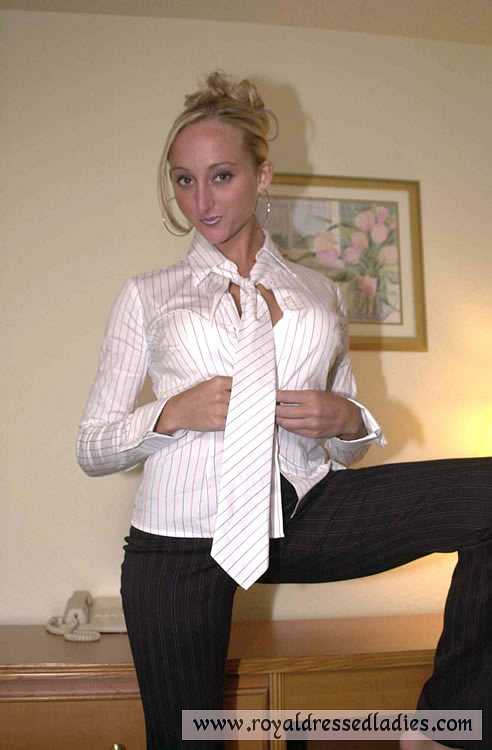 Blouse secretary office striptease masturbate ...